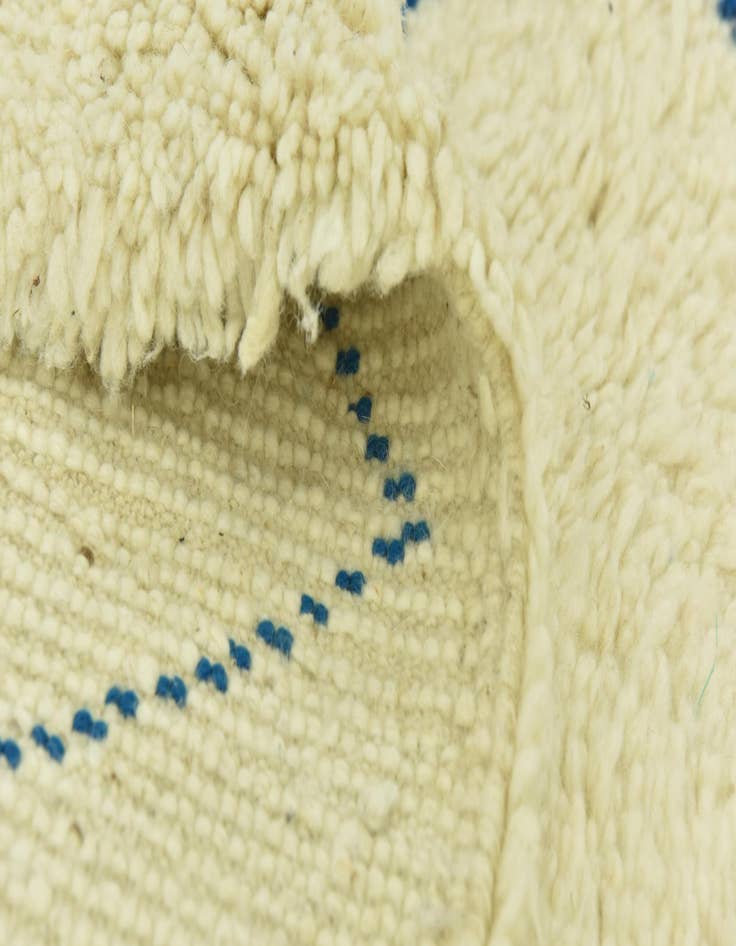 Detail image of  6' 6 x 10' 2  Hand Knotted Moroccan Wool Rug