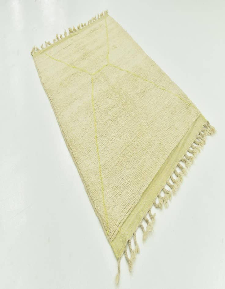 Detail image of  5' 8 x 8'  Hand Knotted Moroccan Wool Rug