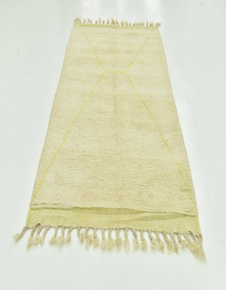 Detail image of  5' 8 x 8'  Hand Knotted Moroccan Wool Rug