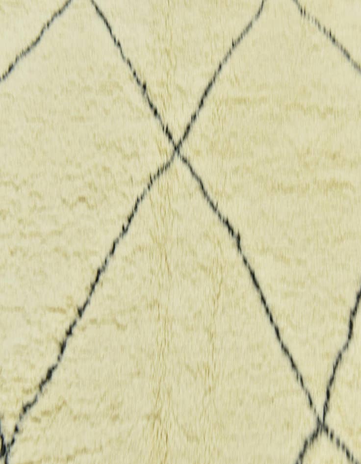 Detail image of  6' 8 x 10' 3  Hand Knotted Moroccan Wool Rug