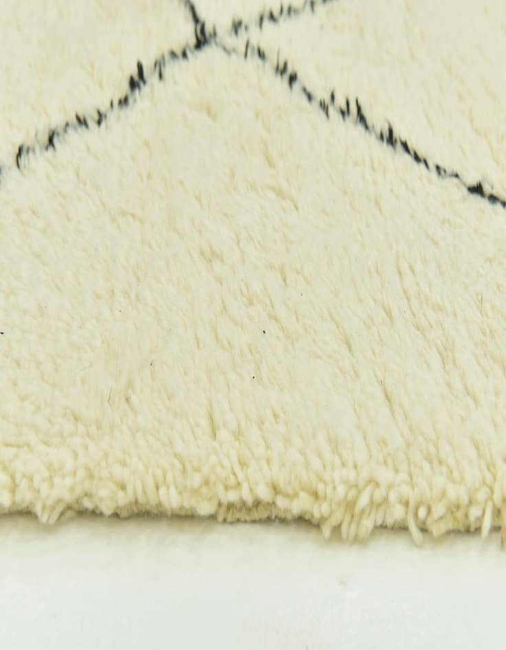 Detail image of  6' 8 x 10' 3  Hand Knotted Moroccan Wool Rug