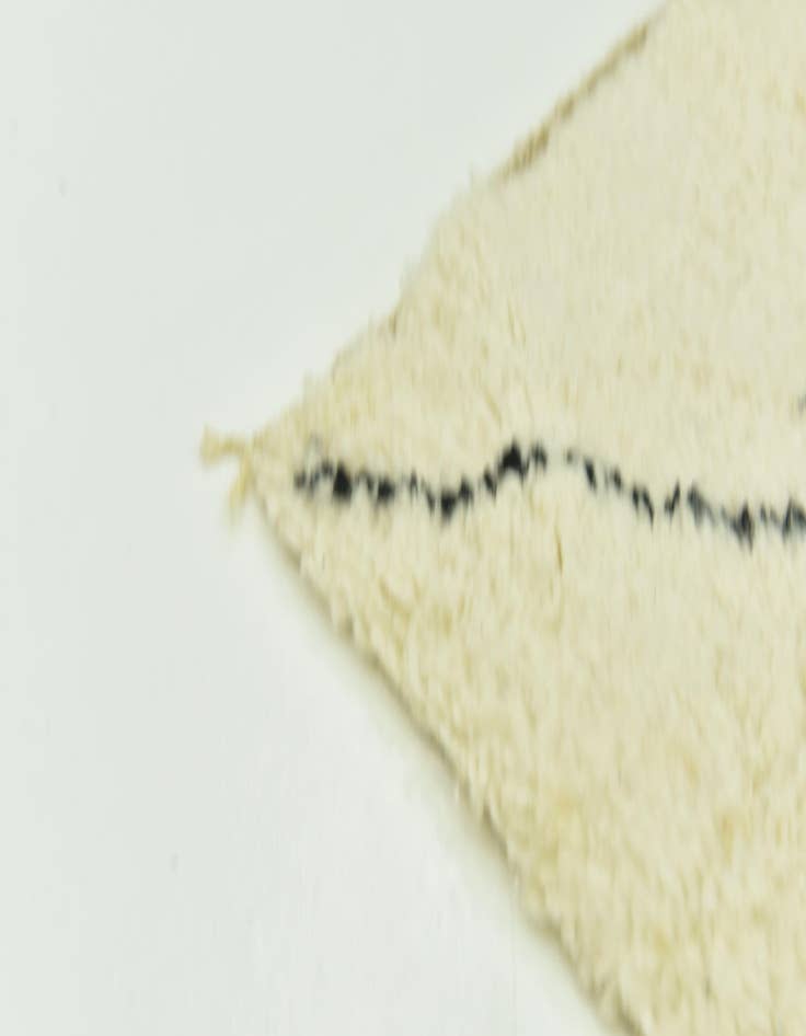 Detail image of  6' 8 x 10' 3  Hand Knotted Moroccan Wool Rug