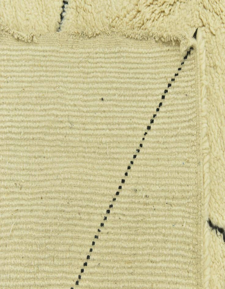 Detail image of  6' 7 x 10'  Hand Knotted Moroccan Wool Rug