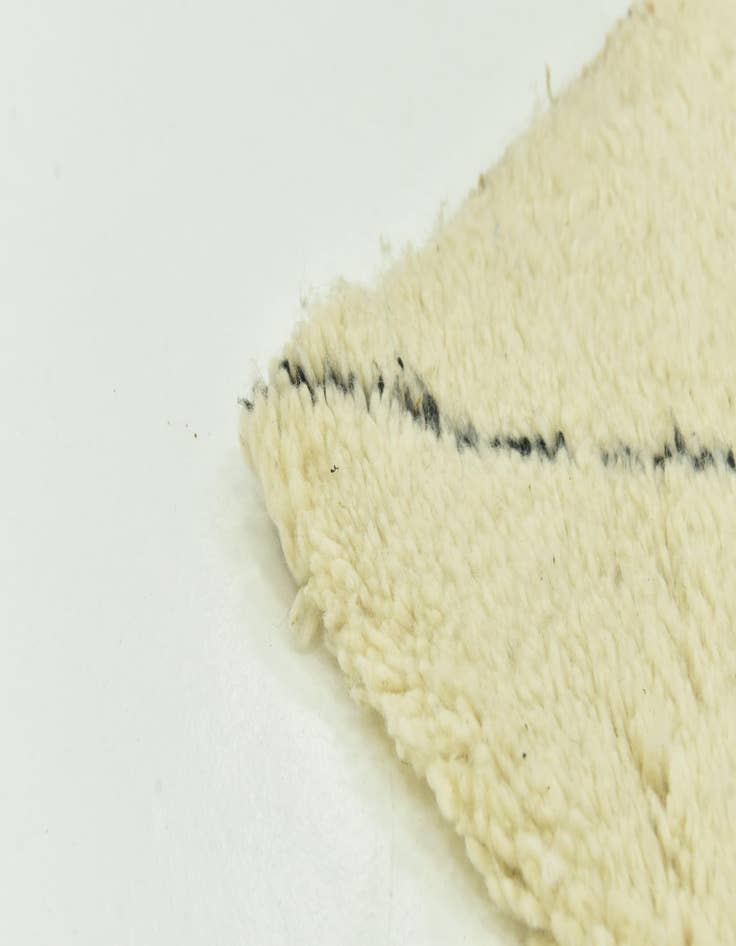 Detail image of  6' 7 x 10'  Hand Knotted Moroccan Wool Rug