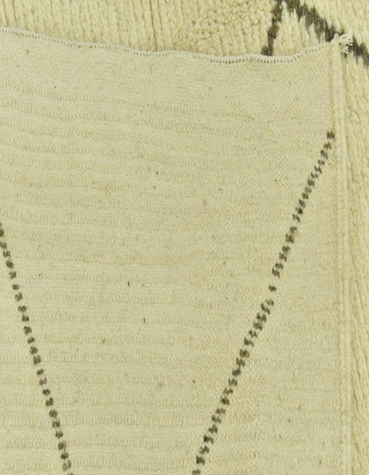 Detail image of  6' 5 x 9' 7  Hand Knotted Moroccan Wool Rug