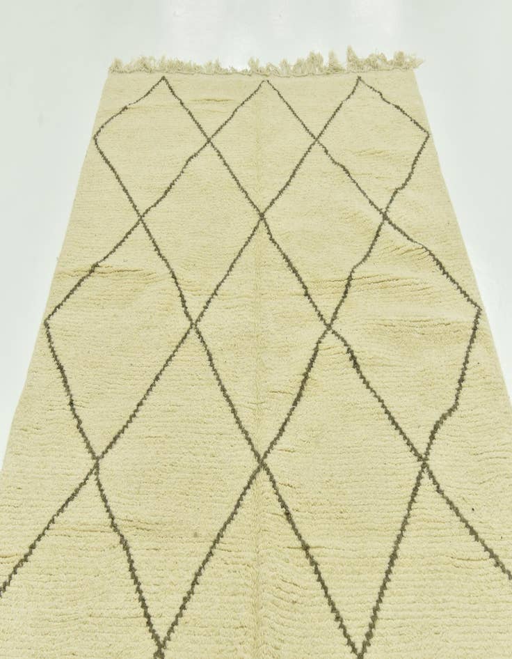 Detail image of  6' 5 x 9' 7  Hand Knotted Moroccan Wool Rug