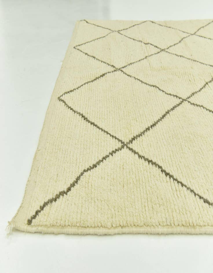 Detail image of  6' 5 x 9' 7  Hand Knotted Moroccan Wool Rug