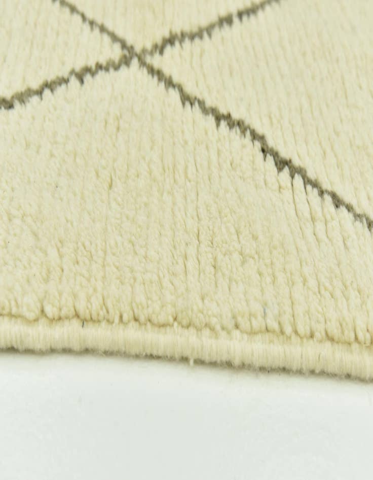 Detail image of  6' 5 x 9' 7  Hand Knotted Moroccan Wool Rug