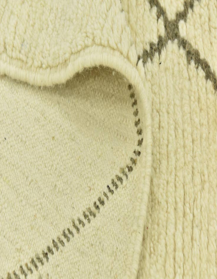 Detail image of  6' 5 x 9' 7  Hand Knotted Moroccan Wool Rug