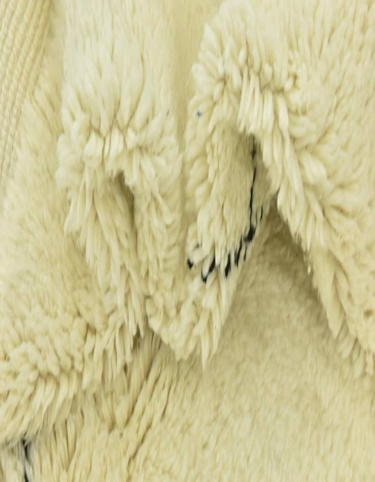 Detail image of  6' 8 x 9'  Hand Knotted Moroccan Wool Rug