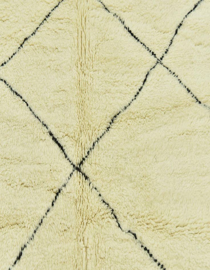 Detail image of  6' 8 x 9'  Hand Knotted Moroccan Wool Rug