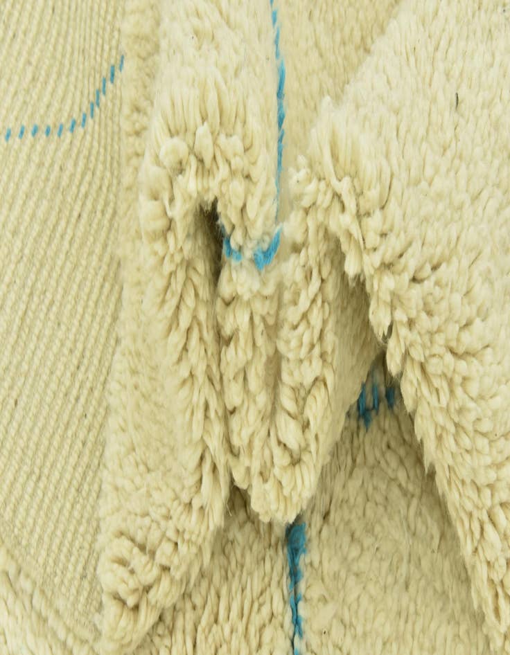 Detail image of  6' 5 x 9' 4  Hand Knotted Moroccan Wool Rug