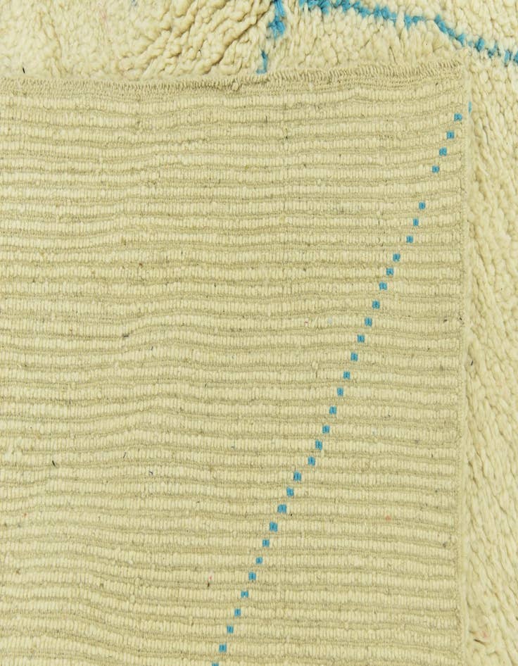 Detail image of  6' 5 x 9' 4  Hand Knotted Moroccan Wool Rug