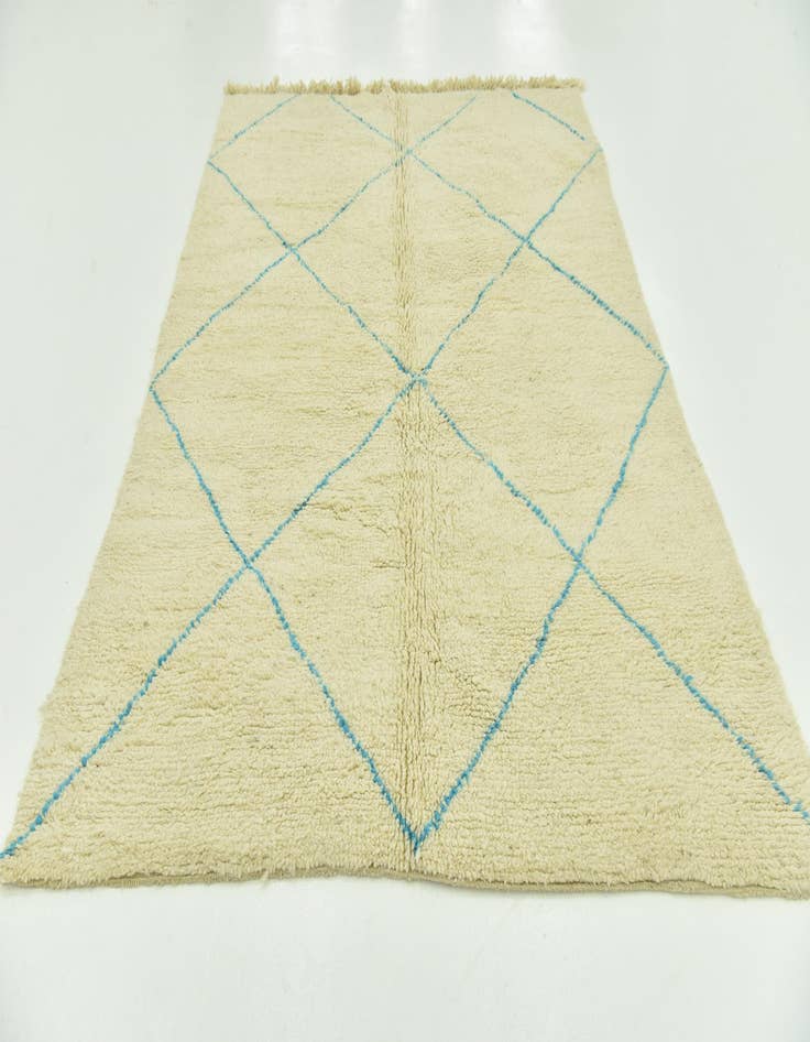 Detail image of  6' 5 x 9' 4  Hand Knotted Moroccan Wool Rug