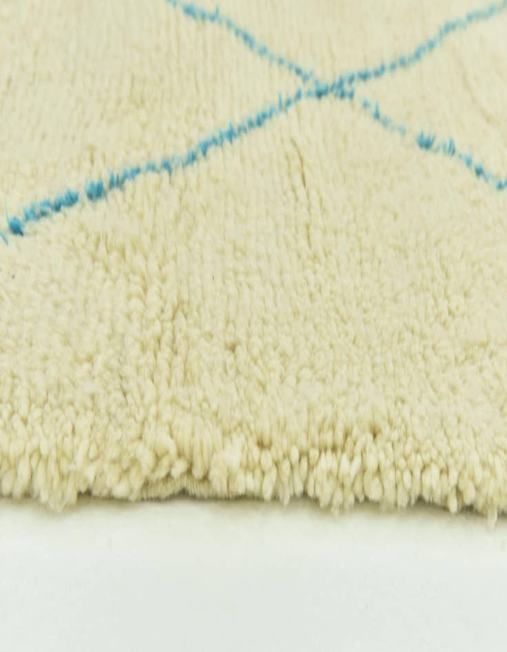 Detail image of  6' 5 x 9' 4  Hand Knotted Moroccan Wool Rug