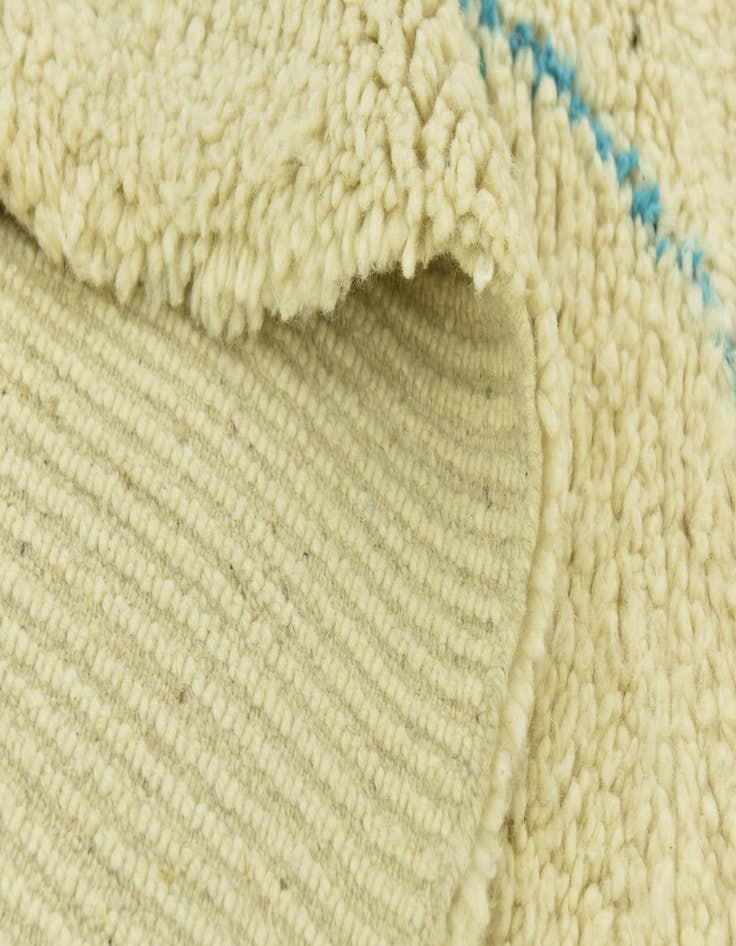 Detail image of  6' 5 x 9' 4  Hand Knotted Moroccan Wool Rug