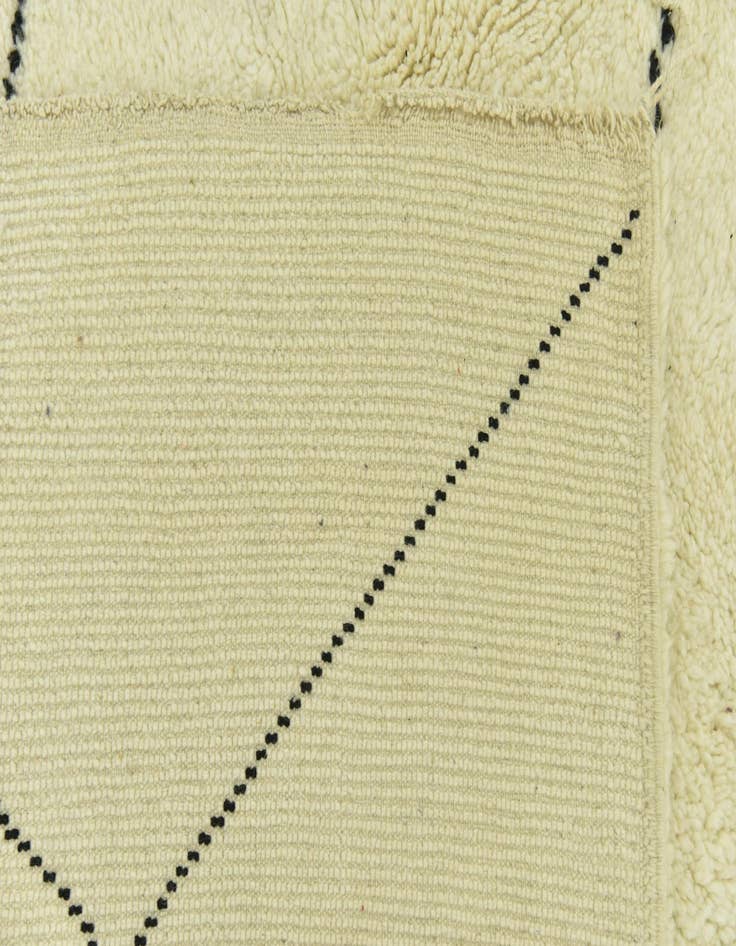 Detail image of  6' 6 x 9' 10  Hand Knotted Moroccan Wool Rug