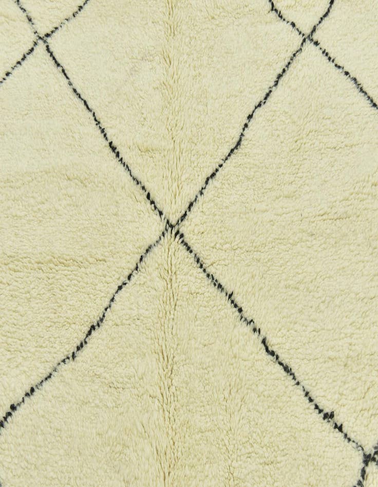 Detail image of  6' 6 x 9' 10  Hand Knotted Moroccan Wool Rug