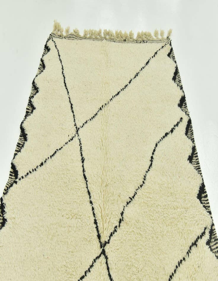 Detail image of  5' 5 x 8' 6  Hand Knotted Moroccan Wool Rug