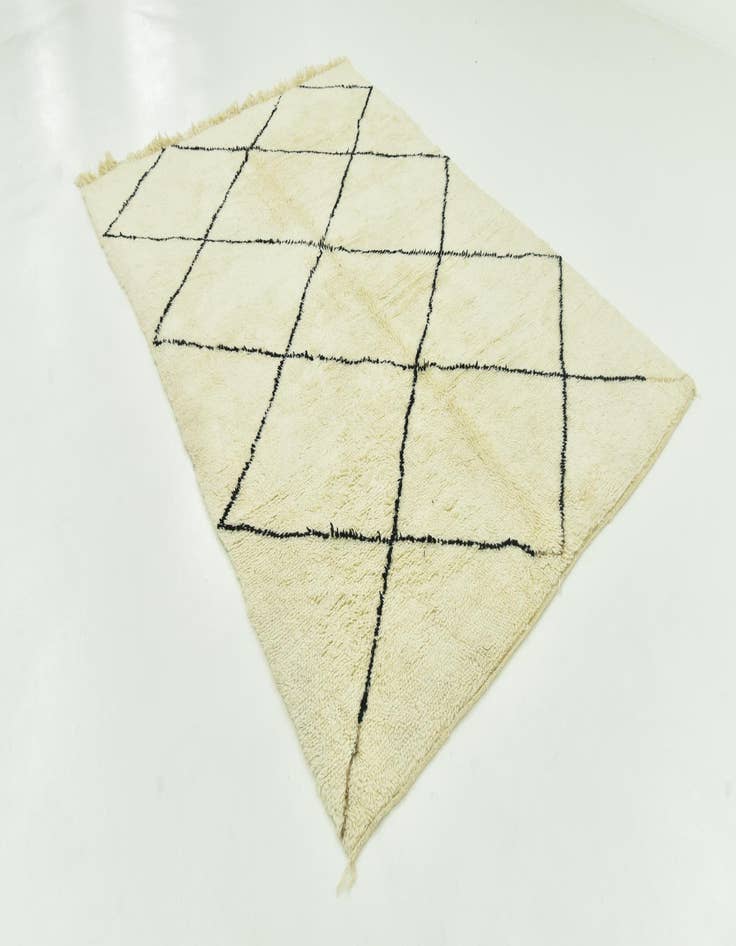 Detail image of  6' 6 x 9' 7  Hand Knotted Moroccan Wool Rug