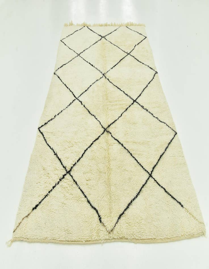 Detail image of  6' 6 x 9' 7  Hand Knotted Moroccan Wool Rug