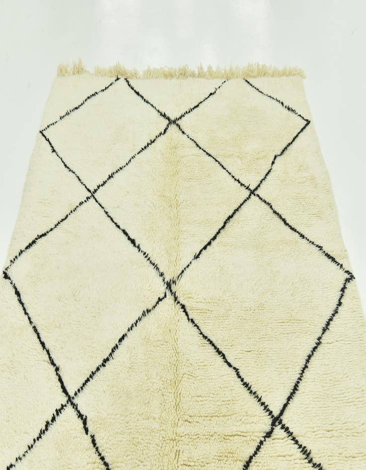 Detail image of  6' 6 x 9' 7  Hand Knotted Moroccan Wool Rug