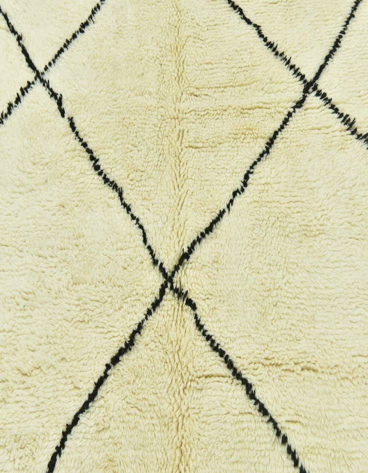 Detail image of  6' 6 x 9' 7  Hand Knotted Moroccan Wool Rug