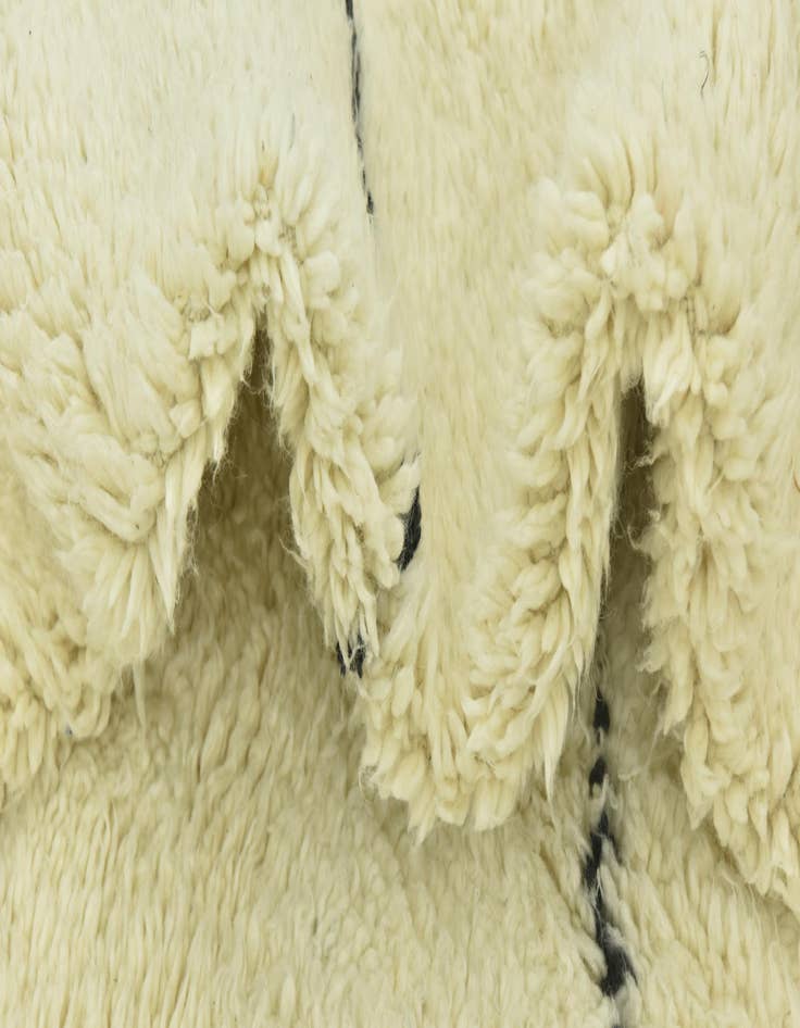 Detail image of  6' 6 x 9' 2  Hand Knotted Moroccan Wool Rug