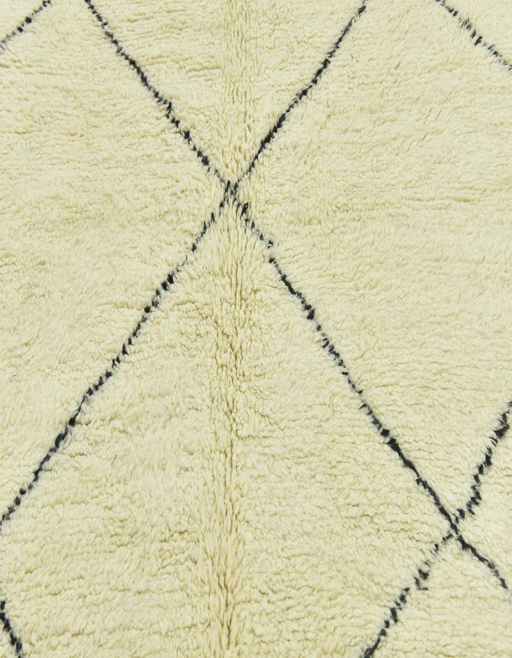 Detail image of  6' 6 x 9' 2  Hand Knotted Moroccan Wool Rug