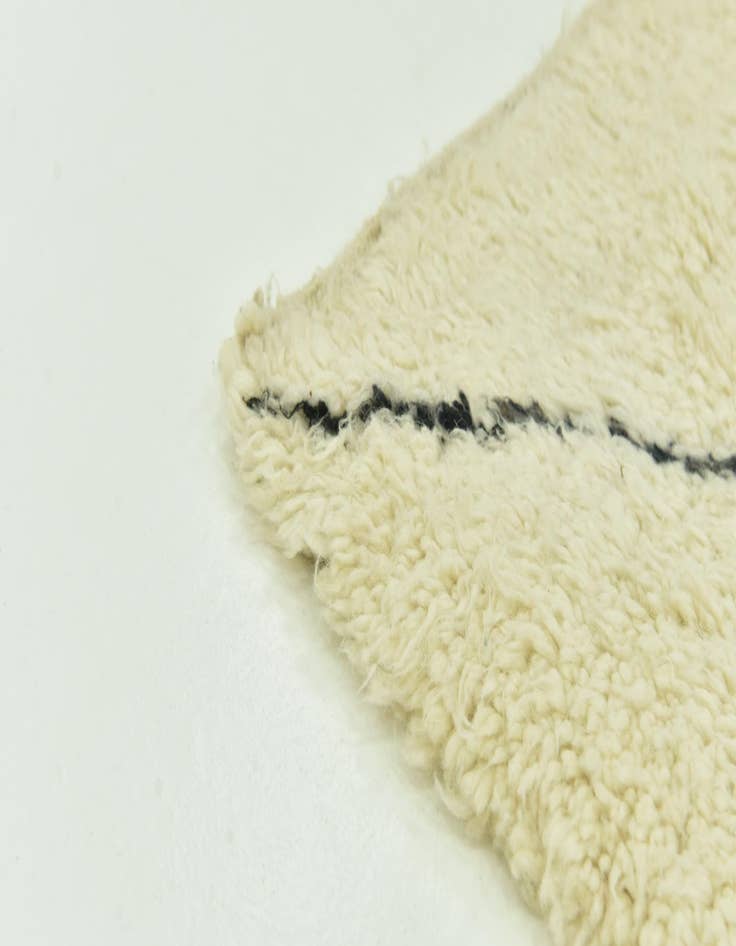 Detail image of  6' 6 x 9' 2  Hand Knotted Moroccan Wool Rug