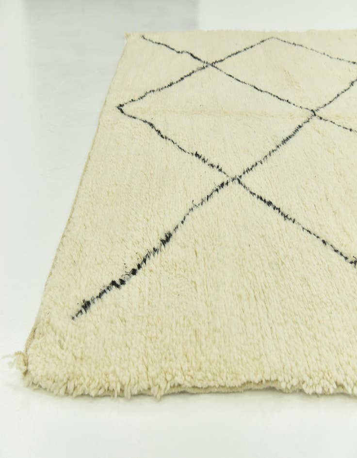 Detail image of  7' x 10' 3  Hand Knotted Moroccan Wool Rug