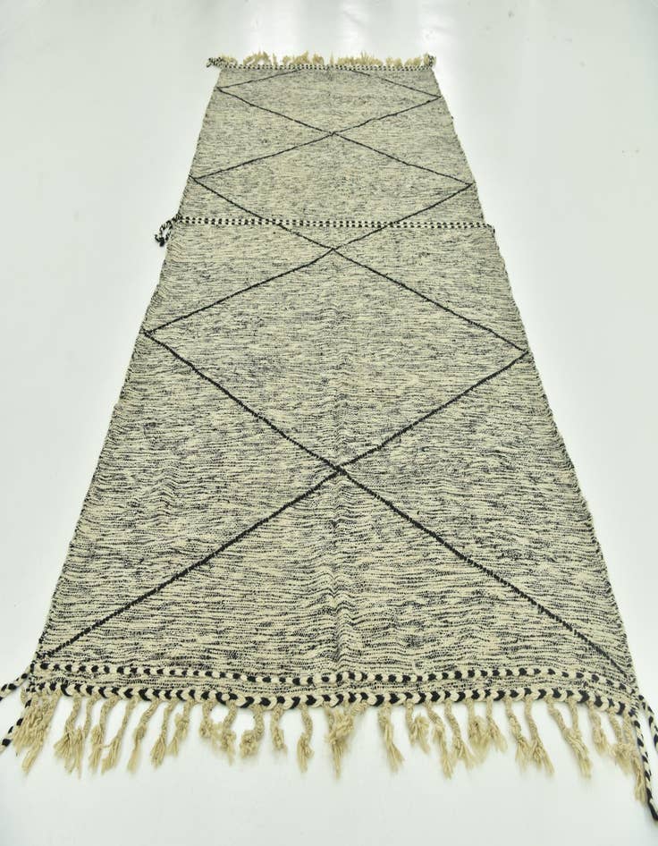 Detail image of  6' 7 x 12' 10  Hand Knotted Moroccan Wool Rug