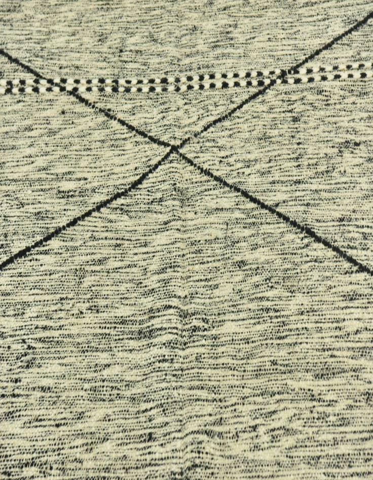 Detail image of  6' 7 x 12' 10  Hand Knotted Moroccan Wool Rug