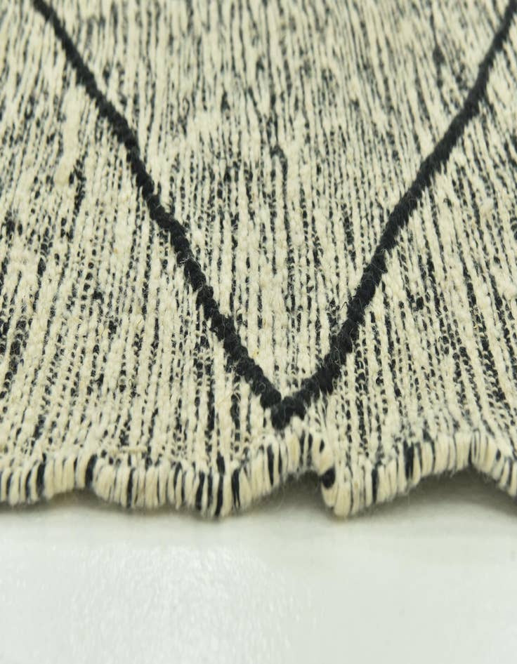 Detail image of  6' 7 x 12' 10  Hand Knotted Moroccan Wool Rug