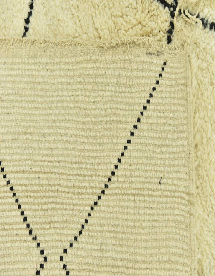 Detail image of  6' 8 x 9' 2  Hand Knotted Moroccan Wool Rug