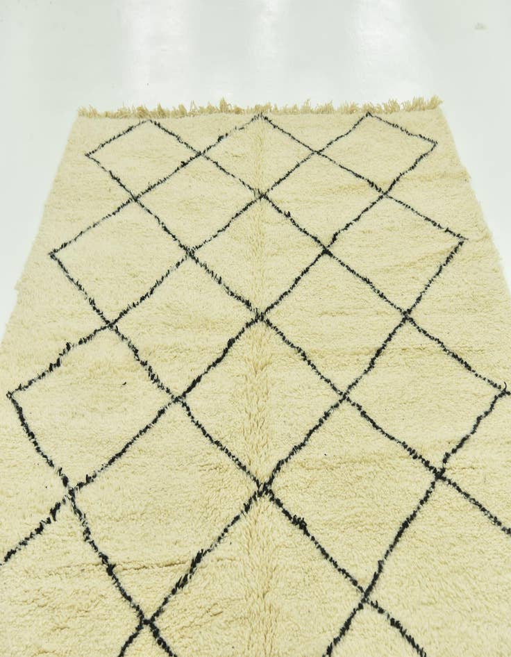 Detail image of  6' 8 x 9' 2  Hand Knotted Moroccan Wool Rug