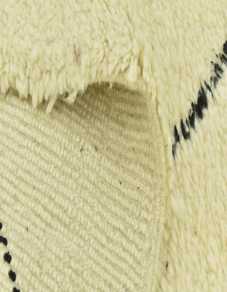 Detail image of  6' 8 x 9' 2  Hand Knotted Moroccan Wool Rug