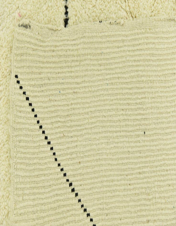 Detail image of  6' 7 x 8'  Hand Knotted Moroccan Wool Rug