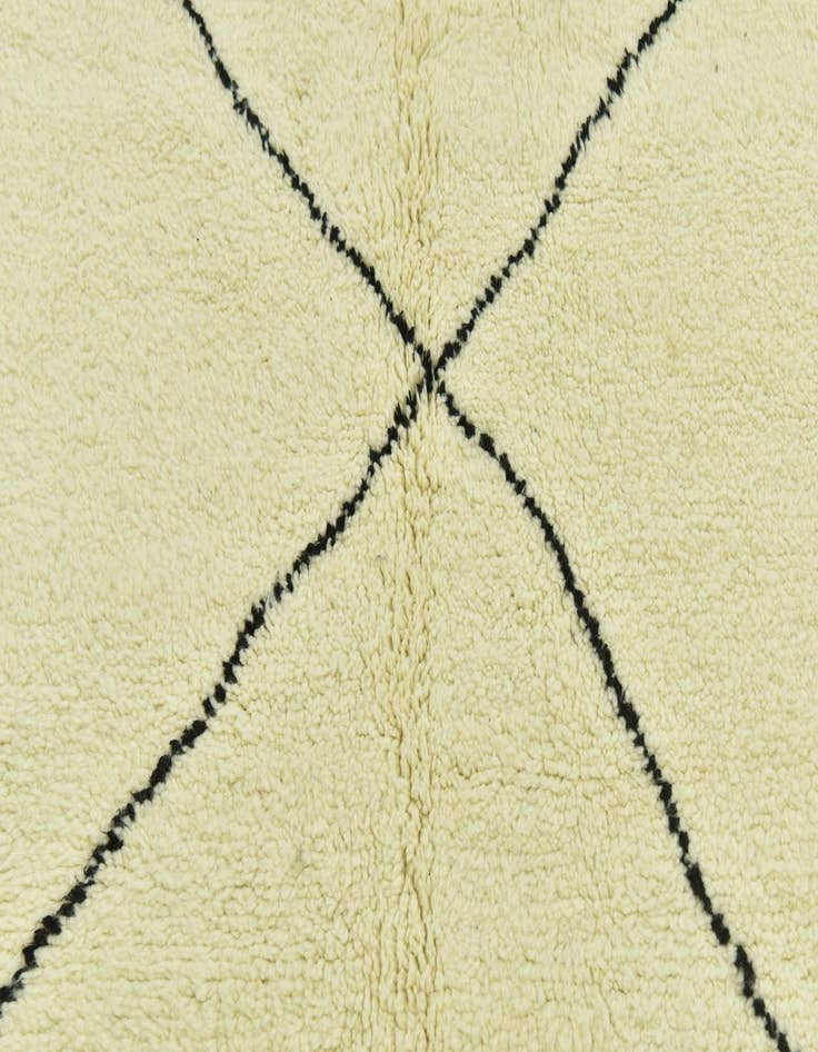 Detail image of  6' 7 x 8'  Hand Knotted Moroccan Wool Rug