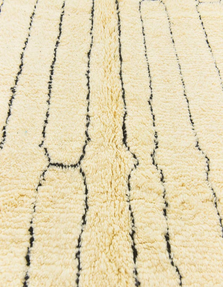 Detail image of  6' 9 x 10' 5  Hand Knotted Moroccan Wool Rug
