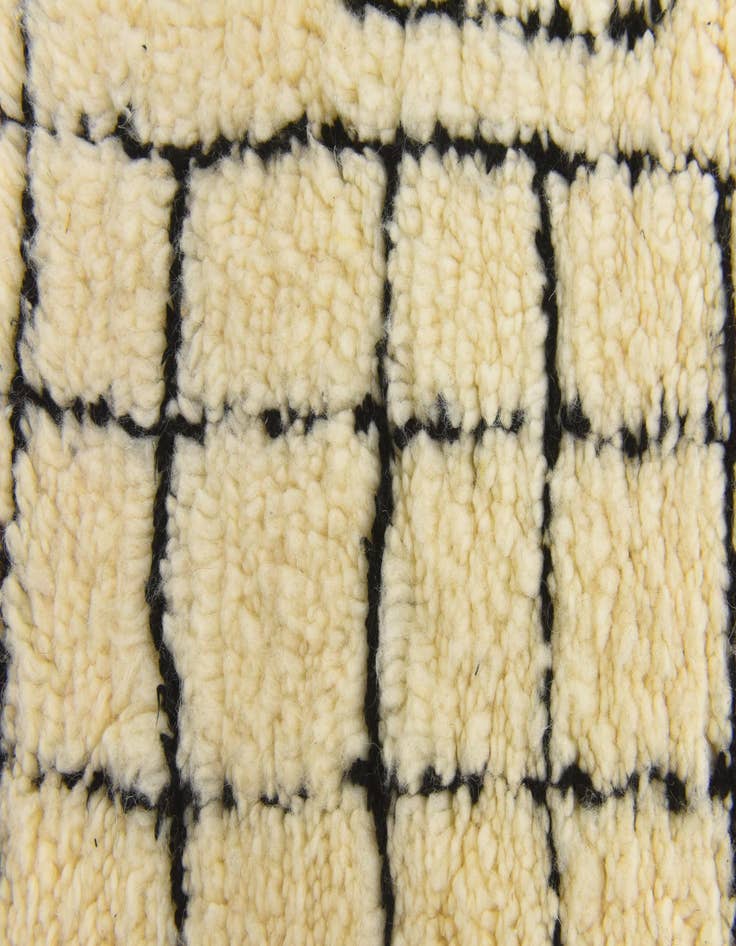 Detail image of  6' 9 x 10' 5  Hand Knotted Moroccan Wool Rug