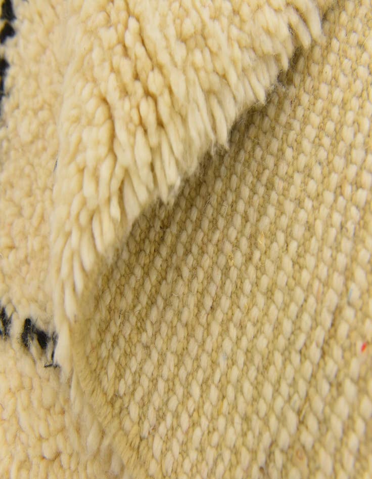 Detail image of  2' 9 x 4' 8  Hand Knotted Moroccan Wool Rug