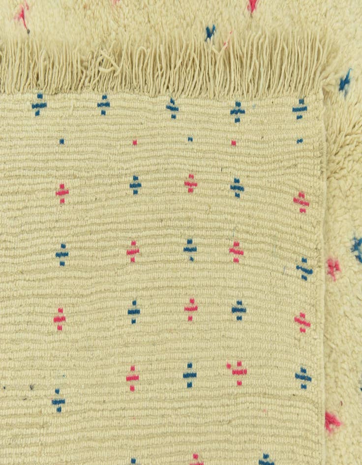 Detail image of  4' 10 x 6' 7  Hand Knotted Moroccan Wool Rug