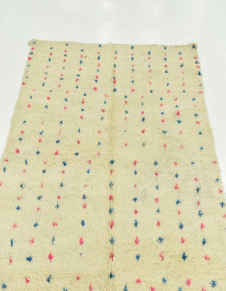 Detail image of  4' 10 x 6' 7  Hand Knotted Moroccan Wool Rug