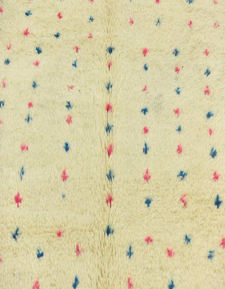 Detail image of  4' 10 x 6' 7  Hand Knotted Moroccan Wool Rug