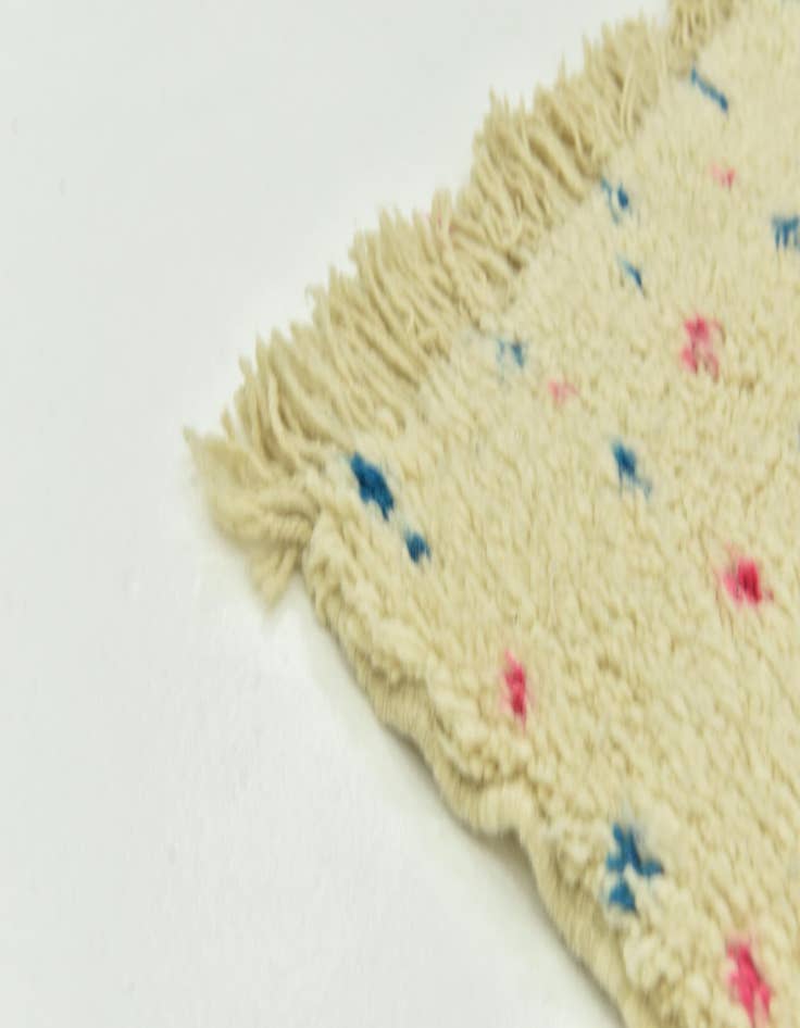 Detail image of  4' 10 x 6' 7  Hand Knotted Moroccan Wool Rug