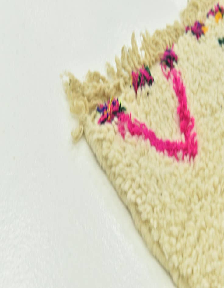 Detail image of  5' 4 x 7' 9  Hand Knotted Moroccan Wool Rug