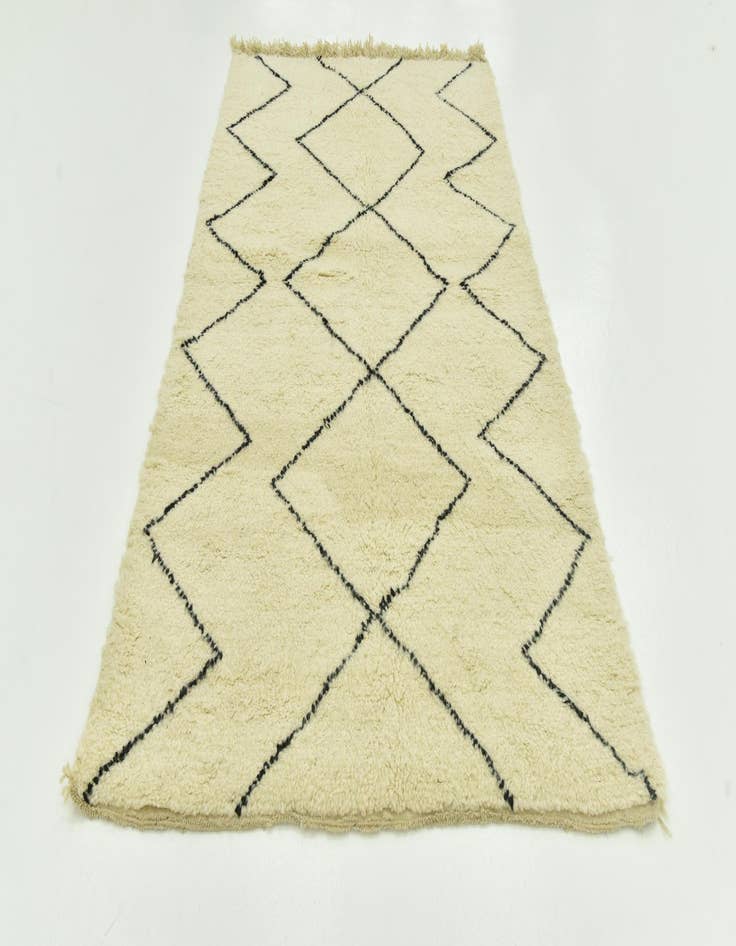 Detail image of  5' 1 x 7' 7  Hand Knotted Moroccan Wool Rug