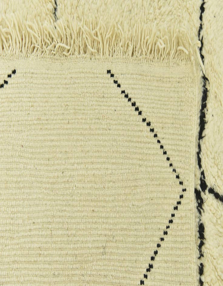 Detail image of  5' 2 x 8' 2  Hand Knotted Moroccan Wool Rug