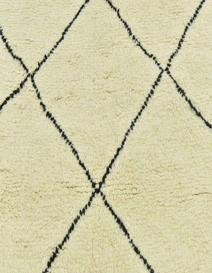 Detail image of  5' 2 x 8' 3  Hand Knotted Moroccan Wool Rug